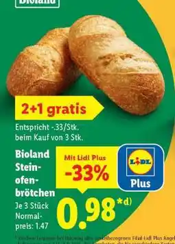 Lidl Bioland Steinofenbrötchen Angebot
