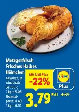 Lidl Metzgerfrisch Frisches Halbes Hähnchen Angebot
