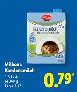 Lidl Milbona Kondensmilch Angebot
