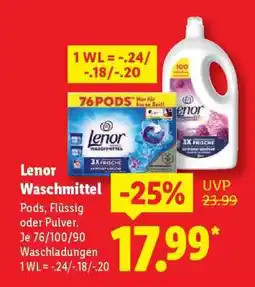 Lidl Lenor Waschmittel Angebot