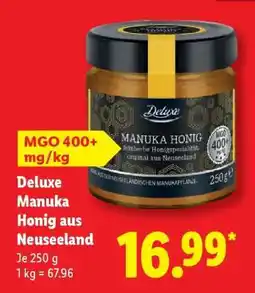 Lidl Deluxe Manuka Honig aus Neuseeland Angebot