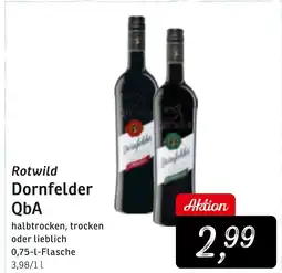 KONSUM Rotwild Dornfelder QbA Angebot