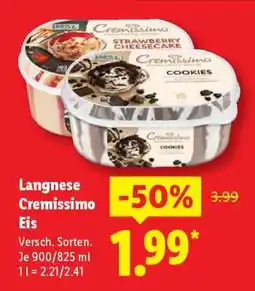 Lidl Langnese Cremissimo Eis Angebot