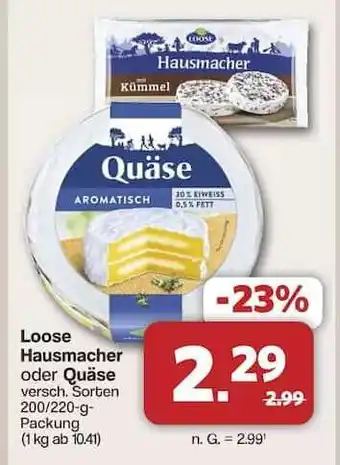Famila Nord Ost Loose Hausmacher oder Quäse Angebot