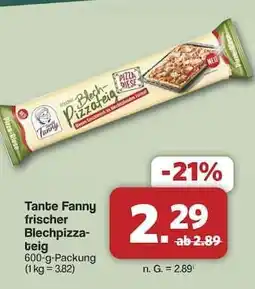 Famila Nord Ost Tante Fanny frischer Blechpizzateig Angebot
