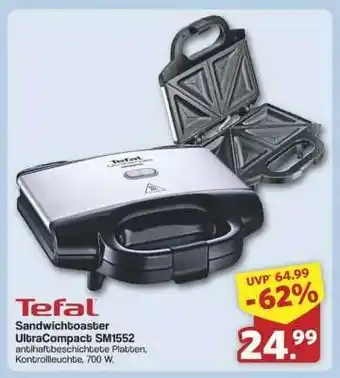 Famila Nord Ost Tefal Sandwichtoaster UltraCompact SM1552 Angebot