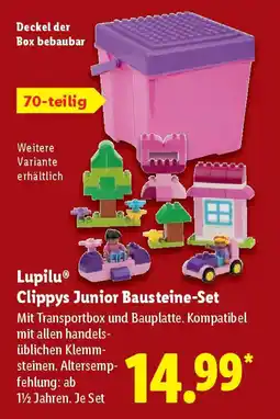 Lidl Lupilu Clippys Junior Bausteine-Set Angebot