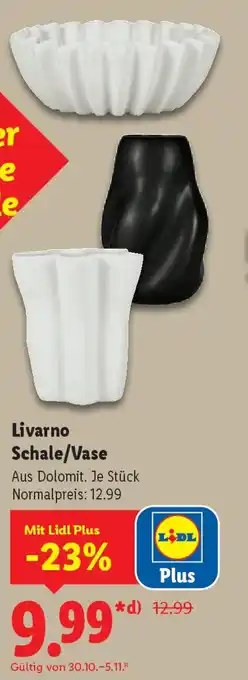 Lidl Livarno Schale/Vase Angebot