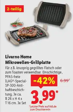 Lidl Livarno Home Mikrowellen-Grillplatte Angebot