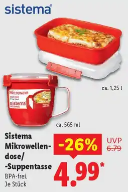 Lidl Sistema Mikrowellen- dose/ -Suppentasse Angebot