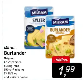 KONSUM Milram Burlander Angebot