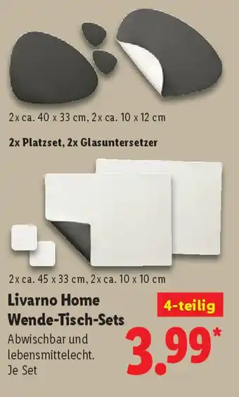 Lidl Livarno Home Wende-Tisch-Sets Angebot