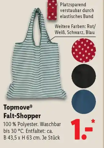 Lidl Topmove Falt-Shopper Angebot