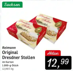 KONSUM Reimann Original Dresdner Stollen Angebot