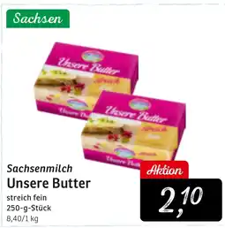KONSUM Sachsenmilch Unsere Butter Angebot