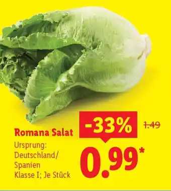 Lidl Romana Salat Angebot