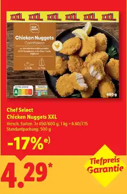 Lidl Chef Select Chicken Nuggets XXL Angebot