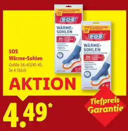 Lidl SOS Wärme-Sohlen Angebot