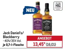 METRO Jack Daniel's/ Blackberry Angebot