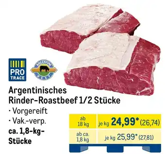 METRO Argentinisches Rinder-Roastbeef 1/2 Stücke Angebot