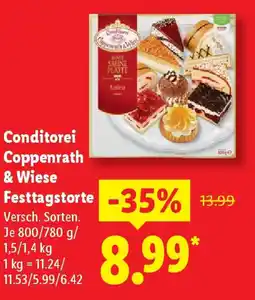 Lidl Conditorei Coppenrath & Wiese Festtagstorte Angebot
