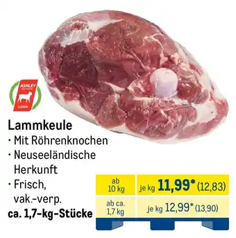 METRO ASHLEY Lamm Lammkeule Angebot