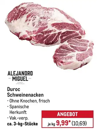METRO ALEJANDRO MIGUEL Duroc Schweinenacken Angebot