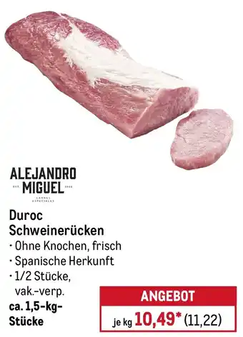 METRO ALEJANDRO MIGUEL Duroc Schweinerücken Angebot