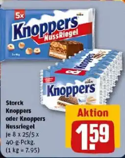 REWE Storck Knoppers oder Knoppers Nussriegel Angebot