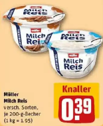 REWE Müller Milch Reis Angebot
