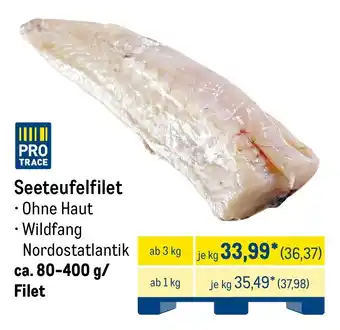 METRO Seeteufelfilet Angebot
