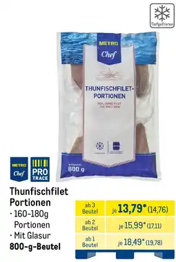 METRO Thunfischfilet Portionen Angebot