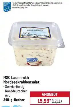 METRO MSC Lauenroth Nordseekrabbensalat Angebot