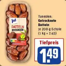 REWE Tunesien Getrocknete Datteln Angebot