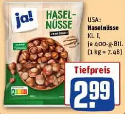 REWE ja! Haselnüsse Angebot