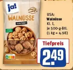 REWE ja! Walnüsse Angebot
