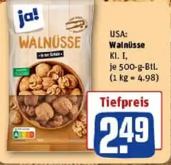 REWE ja! Walnüsse Angebot