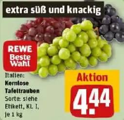 REWE Kernlose Tafeltrauben Angebot