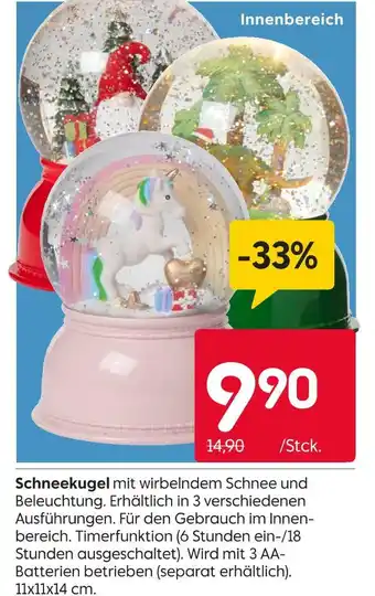 Rusta Schneekugel Angebot
