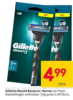 Rusta Gillette mach3 rasierer, herren Angebot