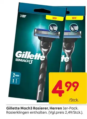Rusta Gillette mach3 rasierer, herren Angebot