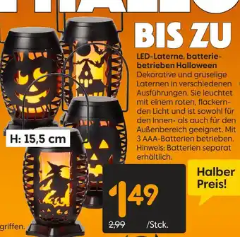 Rusta Led-laterne, batteriebetrieben halloween Angebot