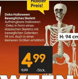 Rusta Deko halloween bewegliches skelett Angebot