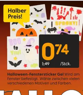 Rusta Halloween-fenstersticker gel Angebot