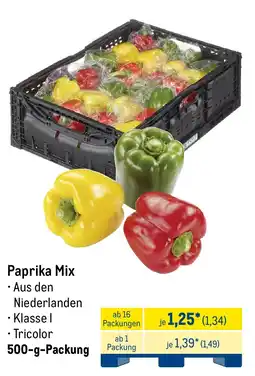 METRO Paprika Mix Angebot