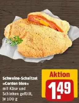 REWE Schweine-Schnitzel Cordon bleu Angebot
