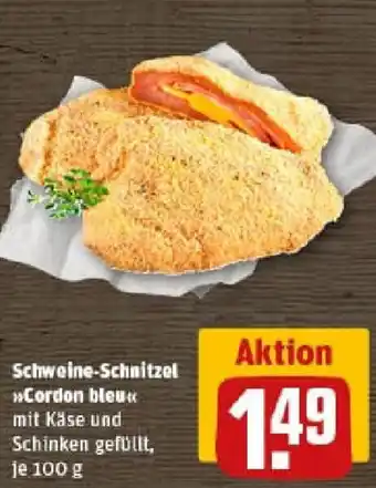 REWE Schweine-Schnitzel Cordon bleu Angebot
