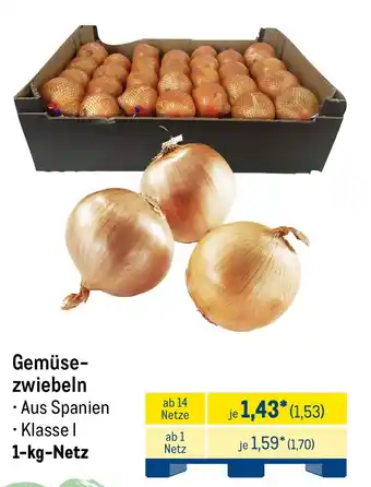 METRO Gemüsezwiebeln Angebot