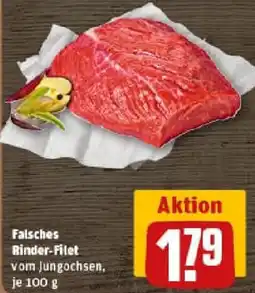 REWE Falsches Rinder-Filet Angebot