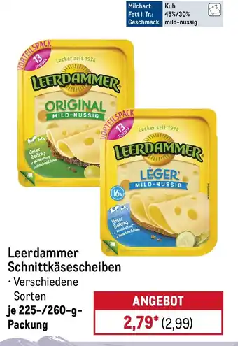METRO Leerdammer Schnittkäsescheiben Angebot